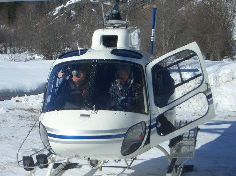 Heli to Boulder Hut