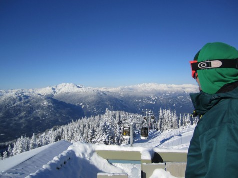 Looking out over Lake Louise