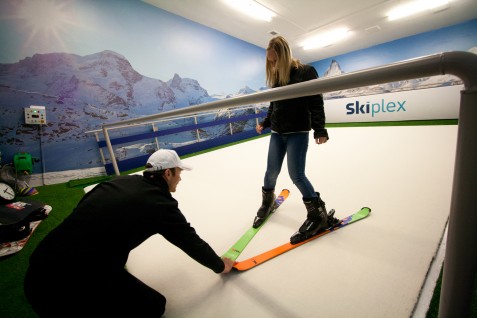 Learning to ski in London