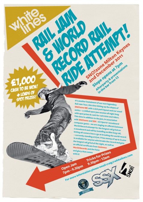 Whitelines record breaking rail jam