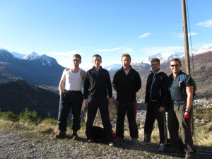 The NONSTOP French instructors at the start of their journey