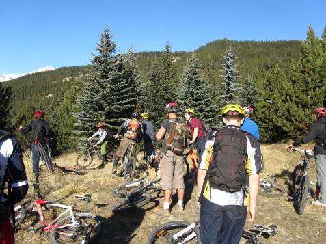 Mountain biking group