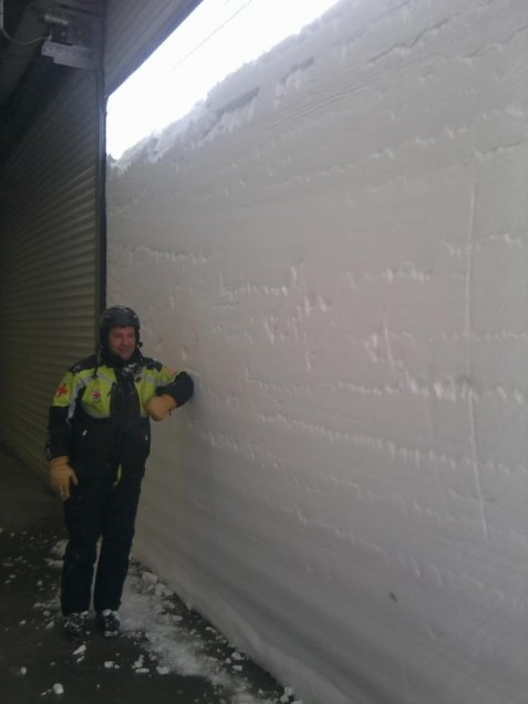 Crazy snow in France