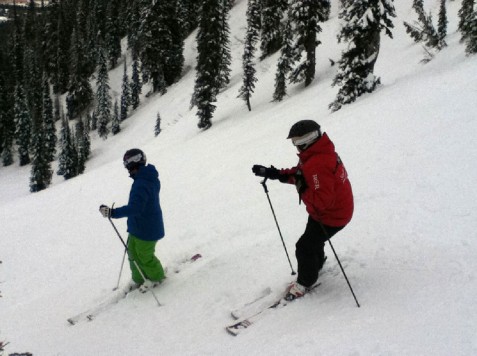 Ski instruction in Fernie