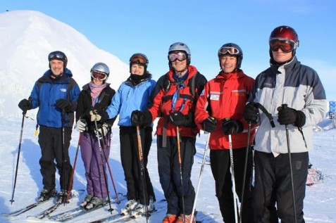 Ski instructor course group