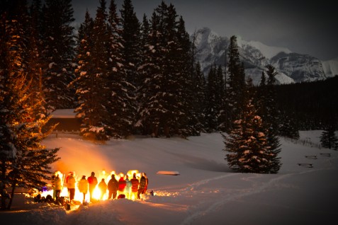 Bonfire in Banff