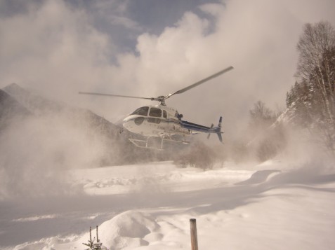 Heli to Boulder Hut