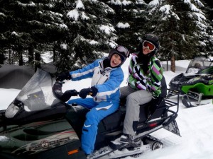 Snowmobiling