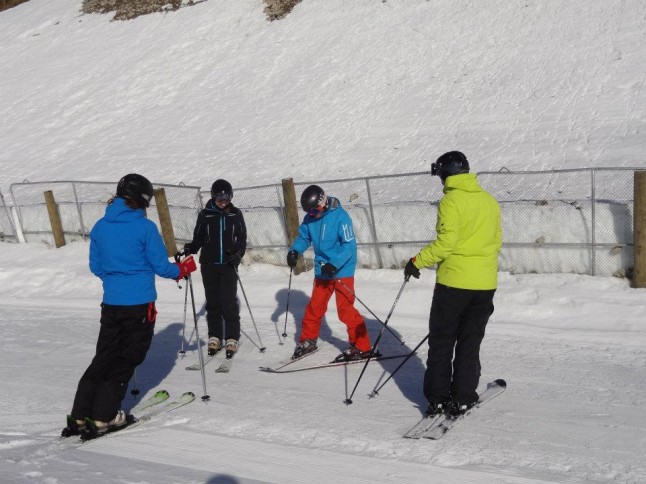 Practising wedge turns