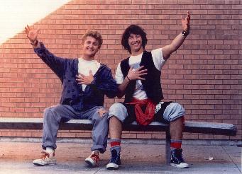 Bill & Ted rooming together, what are the chances?!