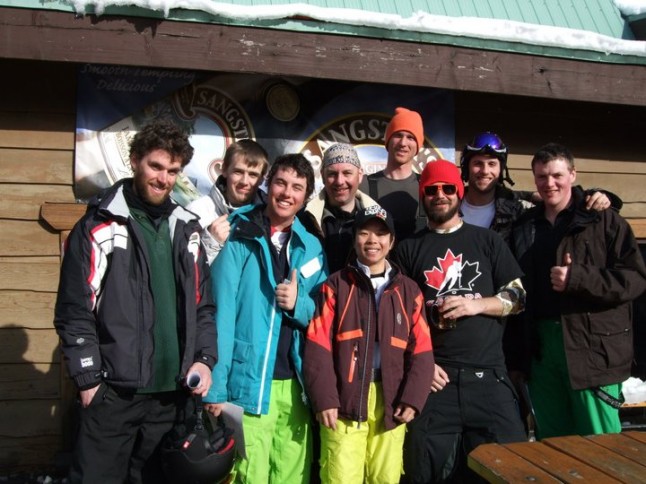 Group photo following CASI Level 1 results, April 2011 (Adam on far right).