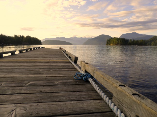 The office for summer 2013, a marina resort on BC's West Coast